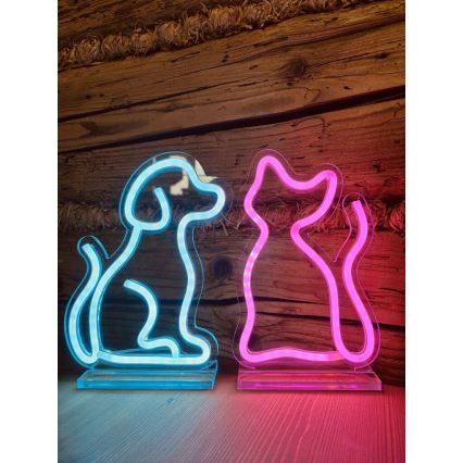 2Kids Toys - LED Neonová stolní dekorace LED/5W/USB pes