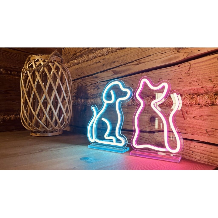 2Kids Toys - LED Neonová stolní dekorace LED/5W/USB pes