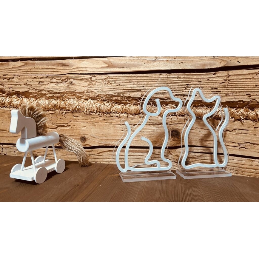 2Kids Toys - LED Neonová stolní dekorace LED/5W/USB pes
