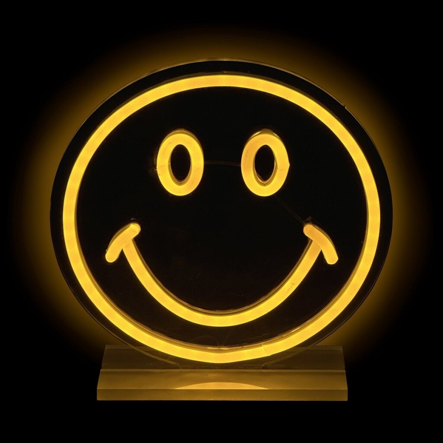 2Kids Toys - LED Neonová stolní dekorace LED/5W/USB smajlík