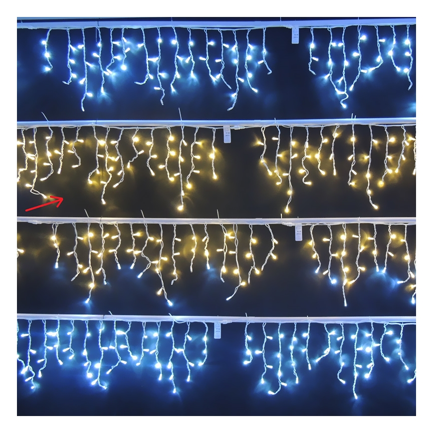 30168 - Vánoční světelný závěs venkovní 4,5m LED/10,5W/230V IP44