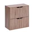 5five - Komoda TIDY 68x68x32 cm hnědá