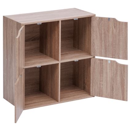 5five - Komoda TIDY 68x68x32 cm hnědá