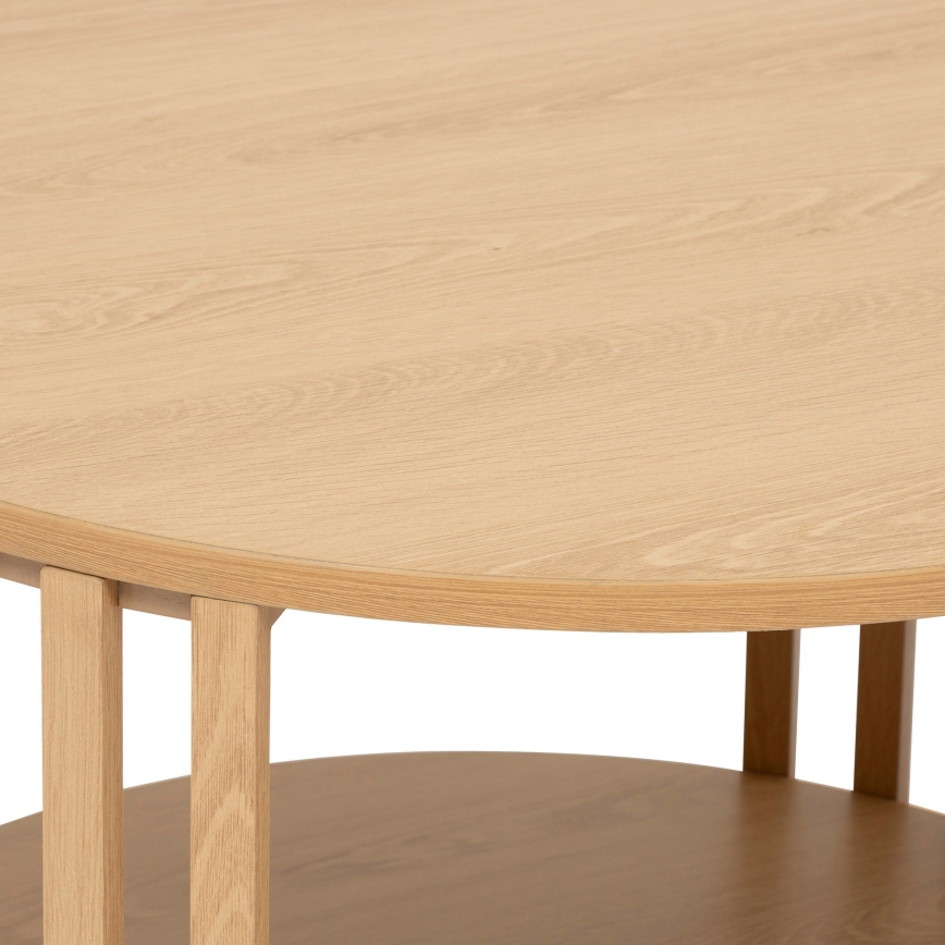 5five - Konferenční stolek VINKY pr. 60 cm hnědá