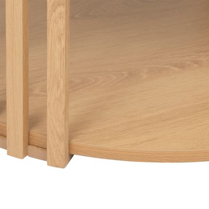 5five - Konferenční stolek VINKY pr. 60 cm hnědá