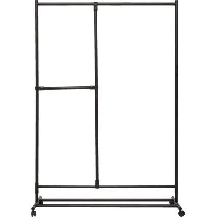 5five - Stojanový věšák KENY 173x117 cm černá