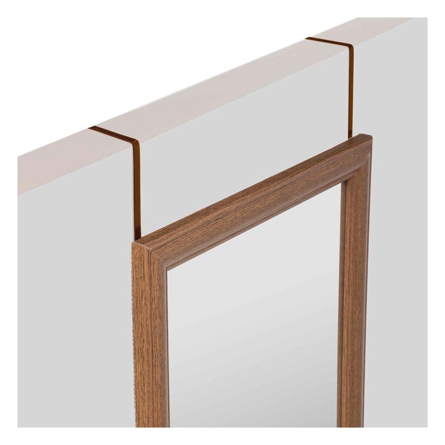 5five - Závěsné zrcadlo na dveře MATCHING 125x35 cm hnědá