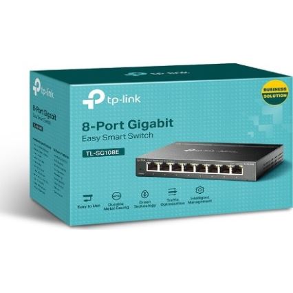 8portový gigabitový Easy Smart switch