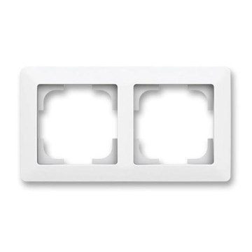 ABB 3901T-A00020 240 - Rámeček dvojitý ZONI matná bílá