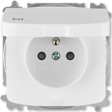 ABB 6619A-A06997 B - Zásuvka domovní bezšroubová bez rám TANGO 250V IP44 bílá