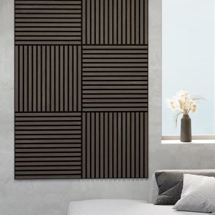 ADA 4x Akustický obkl panel DANVIKEN 60x60 cm ořech