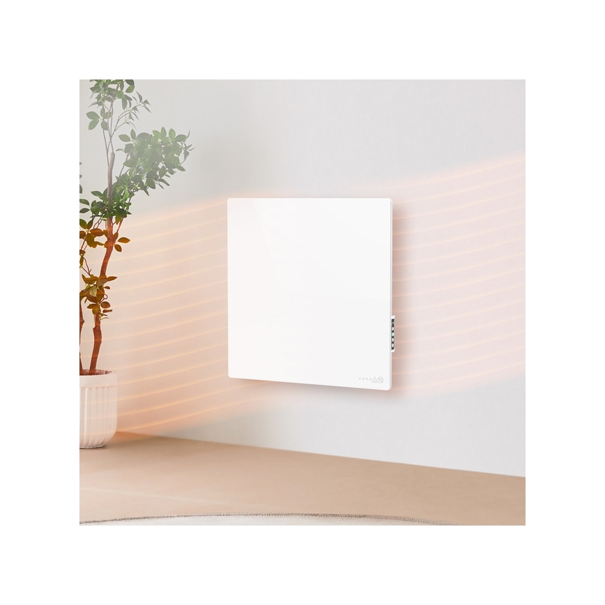 AENO - Chytrý elektrický infrapanel 500W časovač/termostat Wi-Fi bílá
