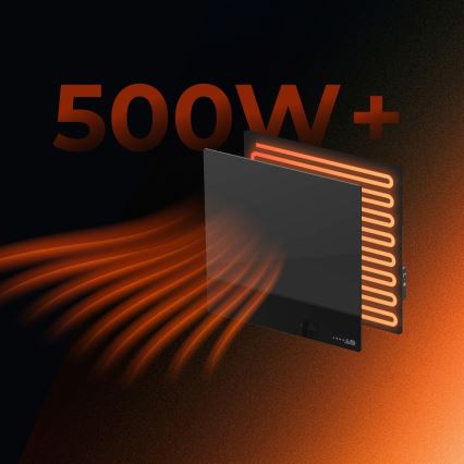 AENO - Chytrý elektrický infrapanel 500W časovač/termostat Wi-Fi bílá