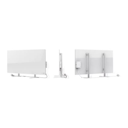 AENO - Chytrý elektrický infrapanel s LED displejem 700W časovač/termostat IP44 Wi-fi bílá