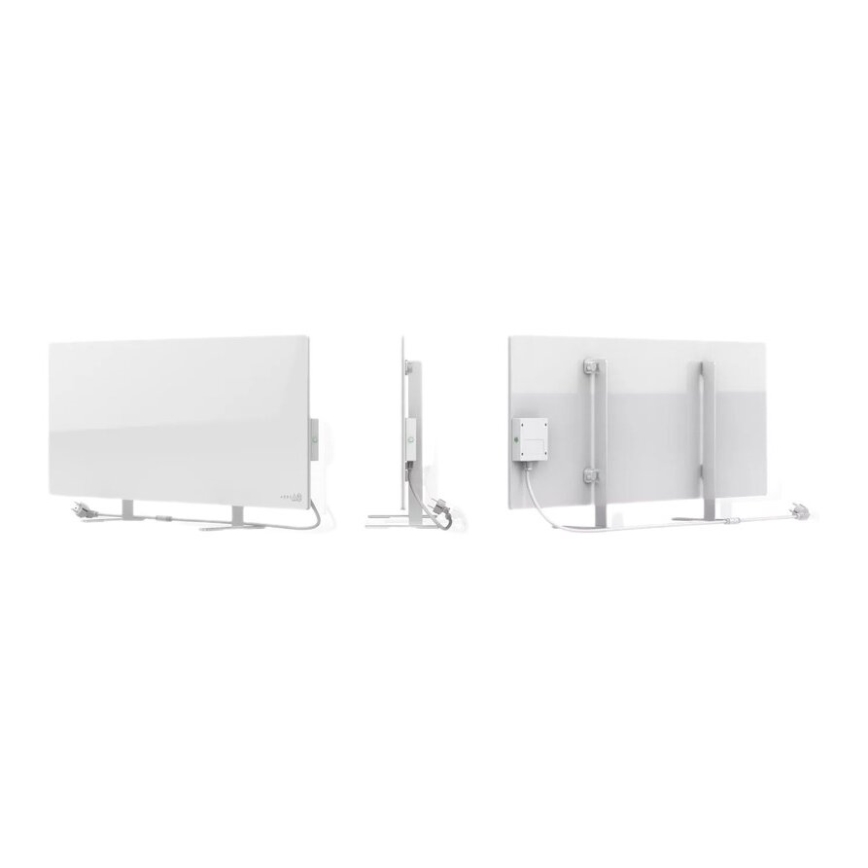 AENO - Chytrý elektrický infrapanel s LED displejem 700W časovač/termostat IP44 Wi-fi bílá