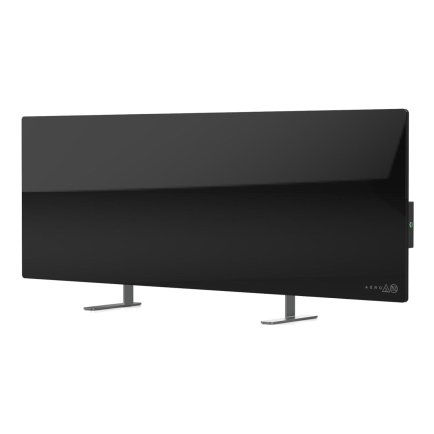 AENO - Chytrý elektrický infrapanel s LED displejem 700W časovač/termostat IP44 Wi-fi černá