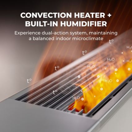 AENO - Chytrý elektrický přímotop/konketor 1000/2000W bílá