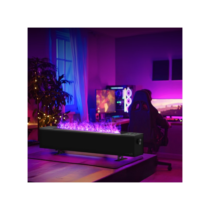 AENO - Chytrý elektrický přímotop/konketor 1000/2000W černá