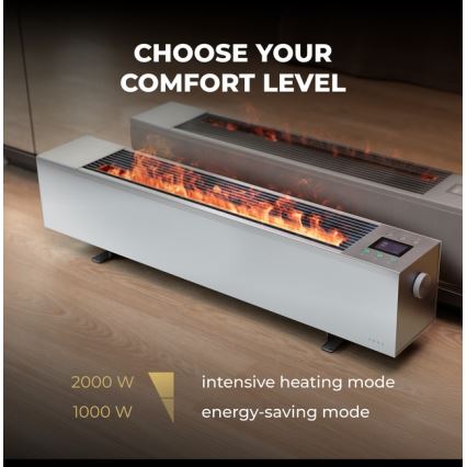 AENO - Chytrý elektrický přímotop/konvektor 1000/2000W bílá