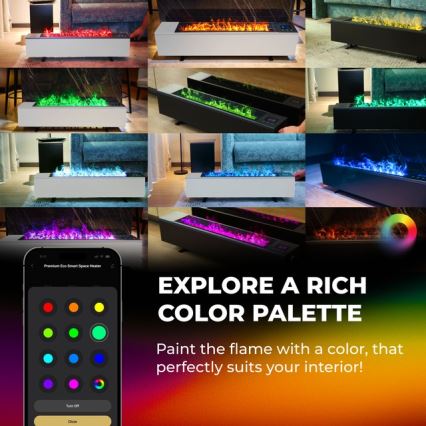 AENO - Chytrý elektrický přímotop/konvektor 1000/2000W bílá