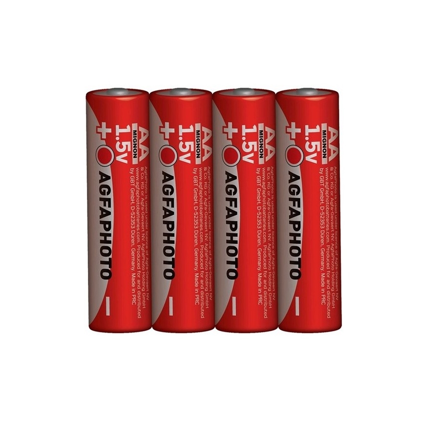 4 ks Zinková baterie AA 1,5V