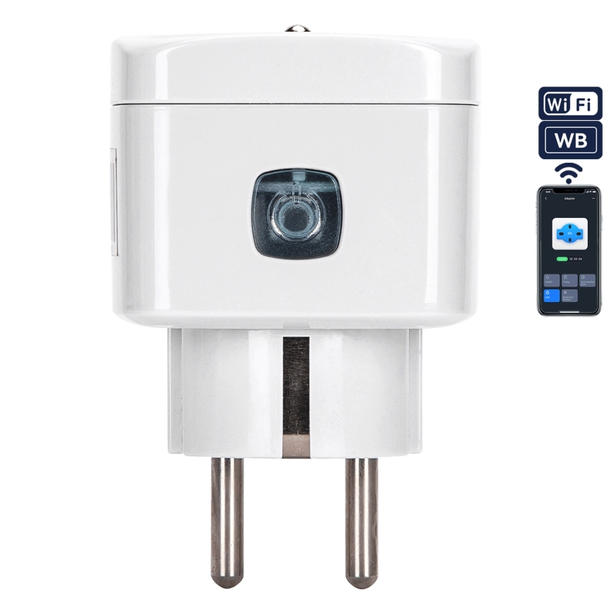 Aigostar - Chytrá zásuvka E 2300W Wi-Fi Tuya