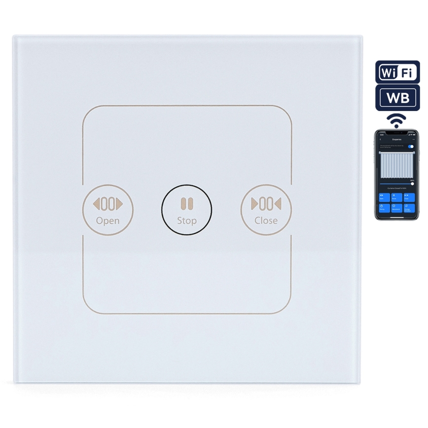 Aigostar - Chytrý vypínač pro ovládání žaluzií 230V Wi-Fi Tuya