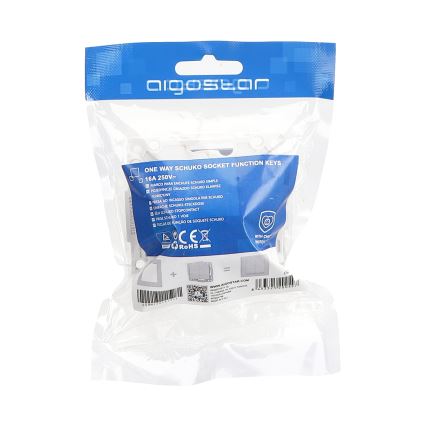 Aigostar - Domovní zásuvka bez rámečku SCHUKO 250V černá