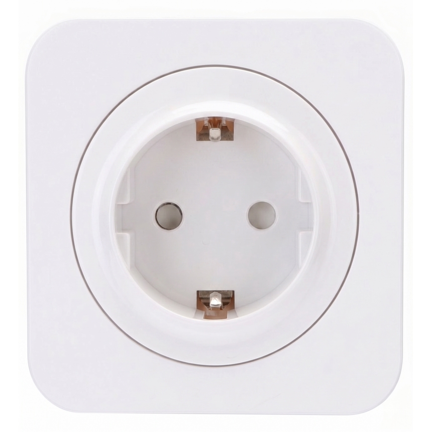 Aigostar - Domovní zásuvka s rámečkem SCHUKO 250V/16A bílá