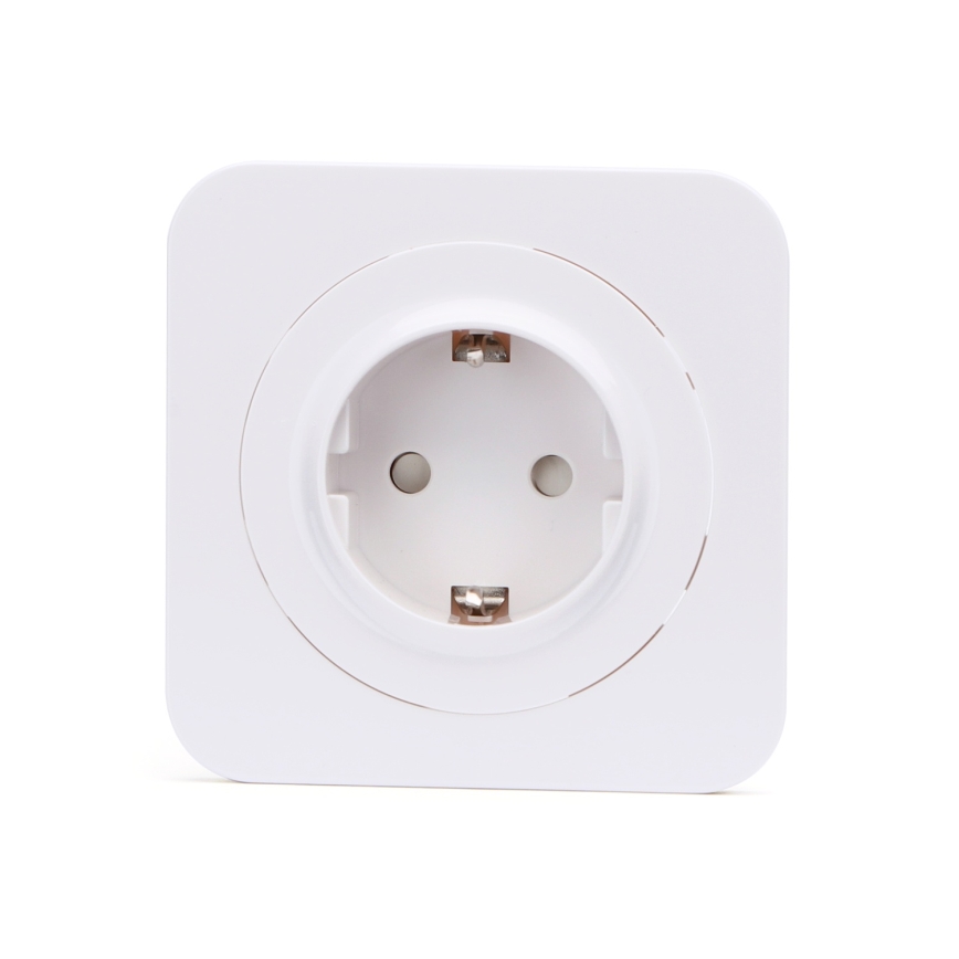Aigostar - Domovní zásuvka s rámečkem SCHUKO 250V bílá
