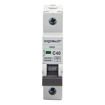 Aigostar - Jistič 1-fázový 1P-40A-C 230-400V