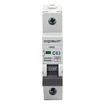 Aigostar - Jistič 1-fázový 1P-63A-C 230-400V