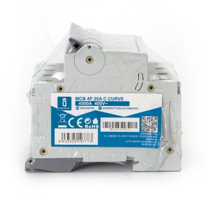 Aigostar - Jistič 4-fázový 4P-20A-C 400V