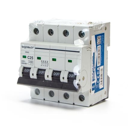 Aigostar - Jistič 4-fázový 4P-25A-C 400V