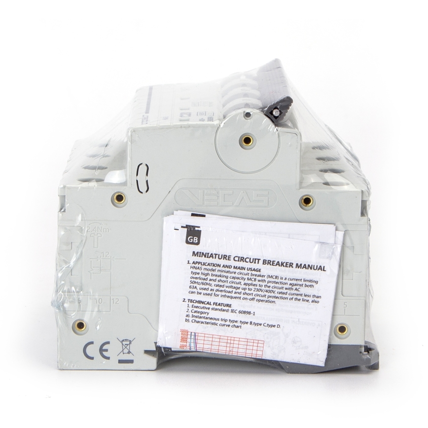 Aigostar - Jistič 4-fázový 4P-40A-C 400V
