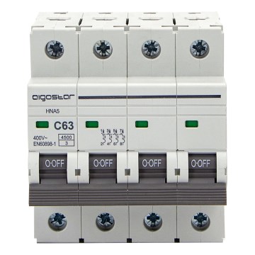 Aigostar - Jistič 4-fázový 4P-63A-C 400V