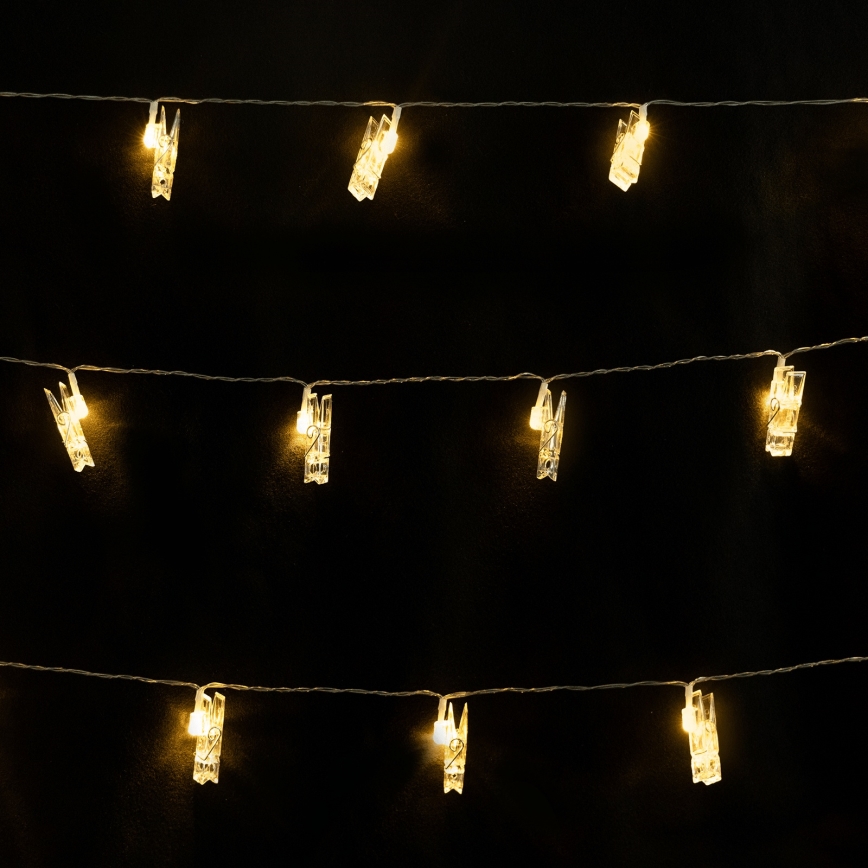 Aigostar - LED Dekorační řetěz 10xLED/5W/USB 5 m teplá bílá