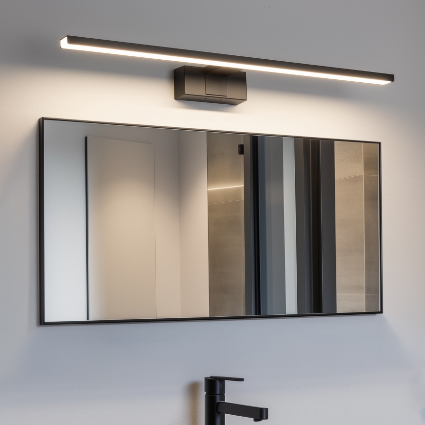 Aigostar - LED Koupelnové osvětlení zrcadla LED/12W/230V 4000K 60 cm IP44 černá