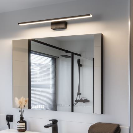 Aigostar - LED Koupelnové osvětlení zrcadla LED/12W/230V 4000K 60 cm IP44 černá