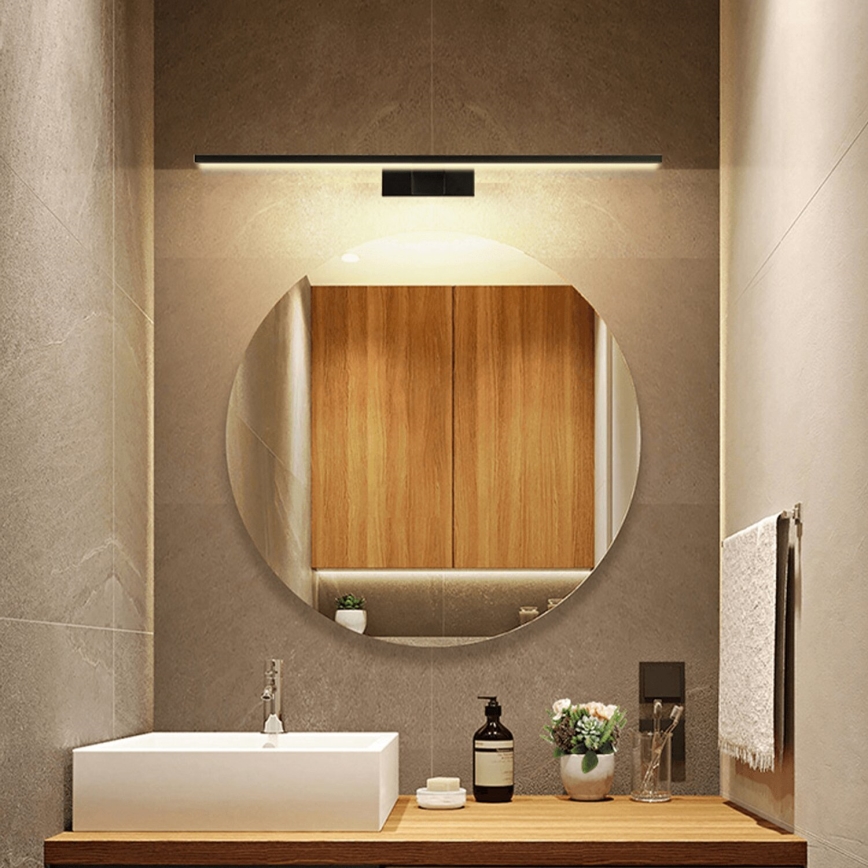 Aigostar - LED Koupelnové osvětlení zrcadla LED/12W/230V 4000K 60 cm IP44 černá