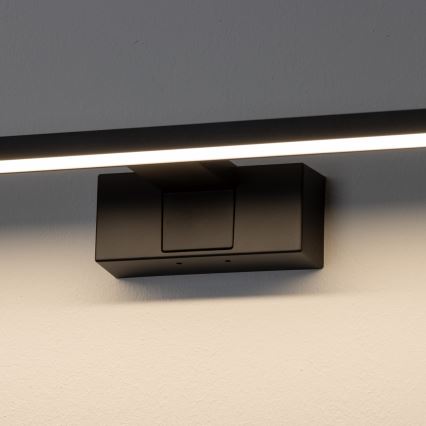 Aigostar - LED Koupelnové osvětlení zrcadla LED/12W/230V 4000K 60 cm IP44 černá