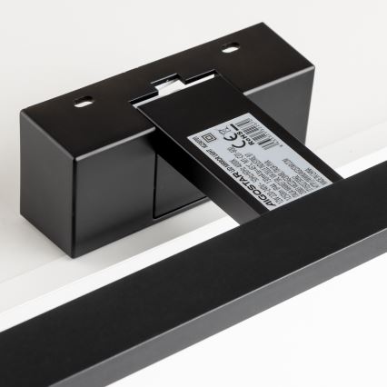 Aigostar - LED Koupelnové osvětlení zrcadla LED/12W/230V 4000K 60 cm IP44 černá