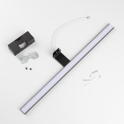 Aigostar - LED Koupelnové osvětlení zrcadla LED/12W/230V 4000K 60 cm IP44 černá