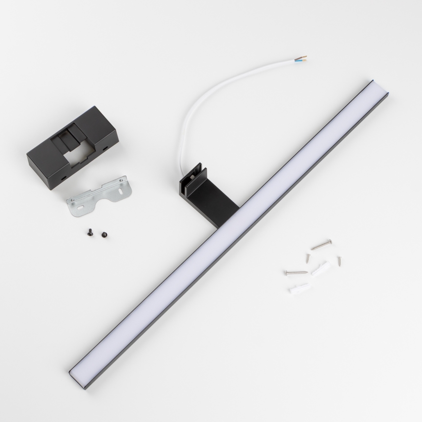 Aigostar - LED Koupelnové osvětlení zrcadla LED/12W/230V 4000K 60 cm IP44 černá