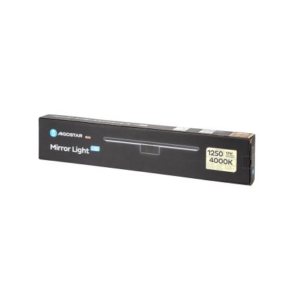 Aigostar - LED Koupelnové osvětlení zrcadla LED/12W/230V 4000K 60 cm IP44 černá