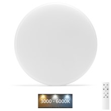 Aigostar - LED Koupelnové stropní svítidlo LED/18W/230V 3000-6000K IP54 + dálkové ovládání