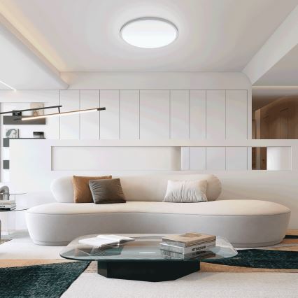 Aigostar - LED Stmívatelné koupelnové stropní svítidlo LED/18W/230V 3000-6000K IP54 + dálkové ovládání