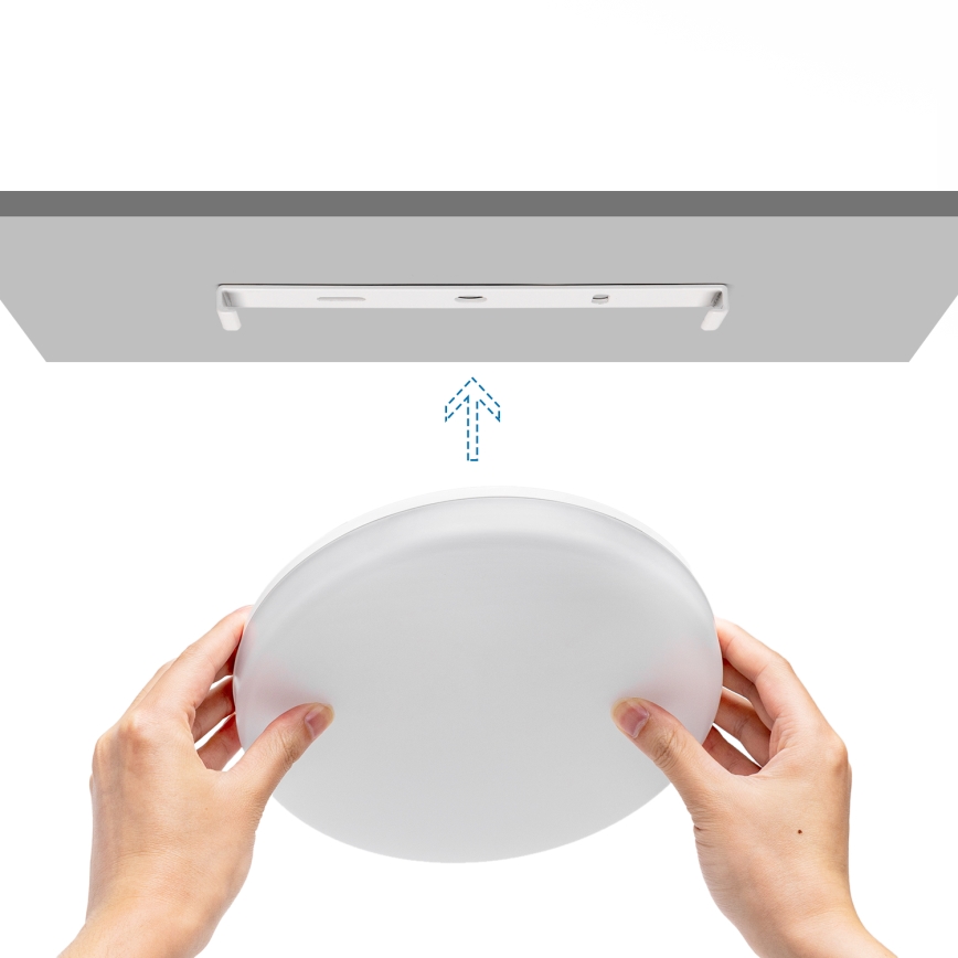 Aigostar - LED Stmívatelné koupelnové stropní svítidlo LED/18W/230V 3000-6000K IP54 + dálkové ovládání