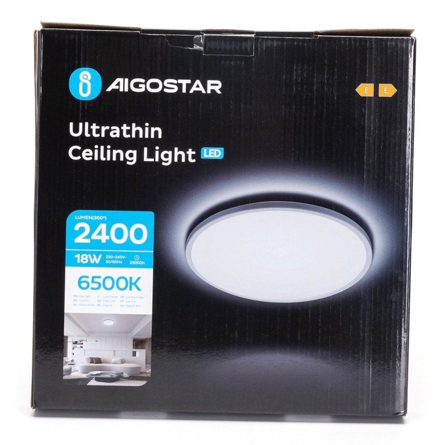 Aigostar - LED Koupelnové stropní svítidlo LED/18W/230V 6500K pr. 30 cm IP44
