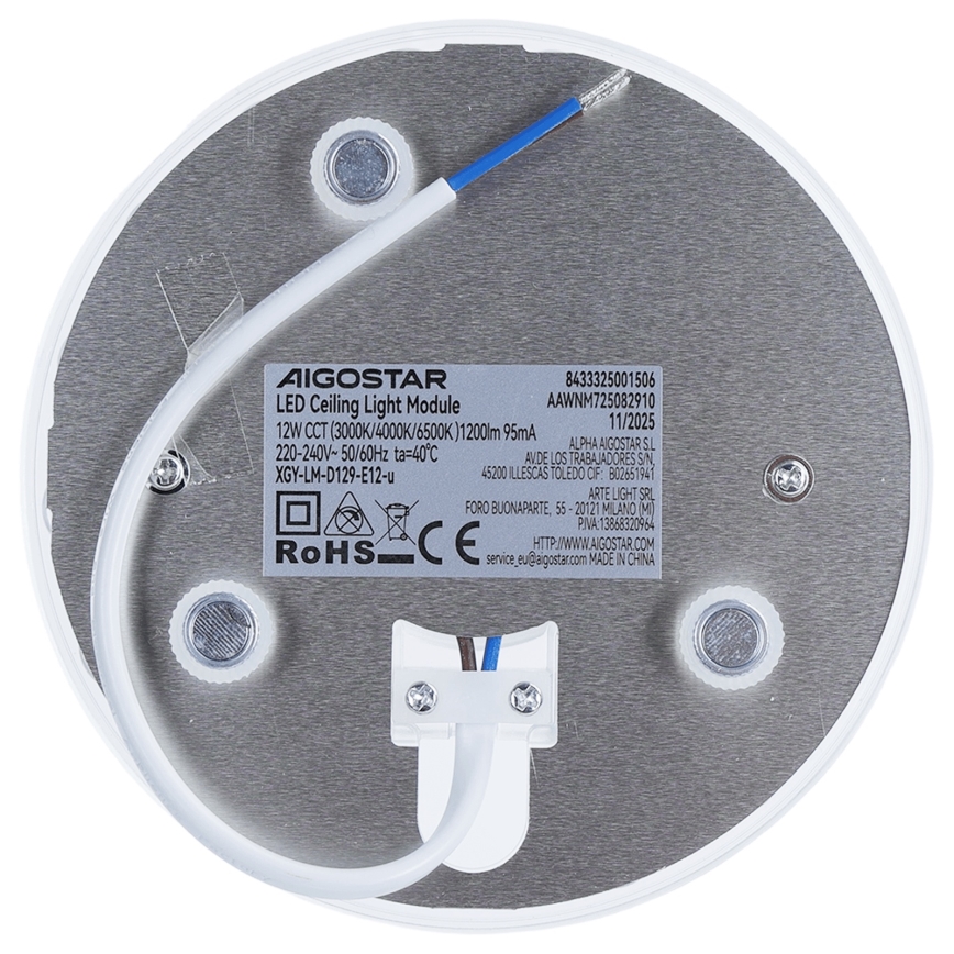 Aigostar - LED Magnetický modul LED/12W/230V 3000/4000/6500K